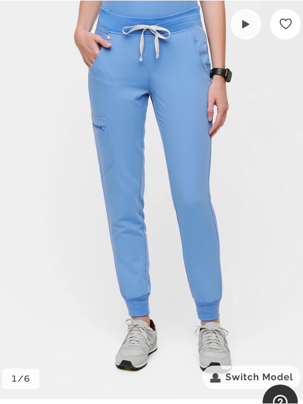 Figs Women's Ceil Blue Zamora Jogger Pants